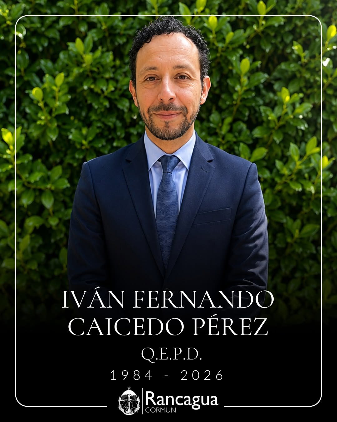 Fallecimiento Docente Iván Caicedo Pérez