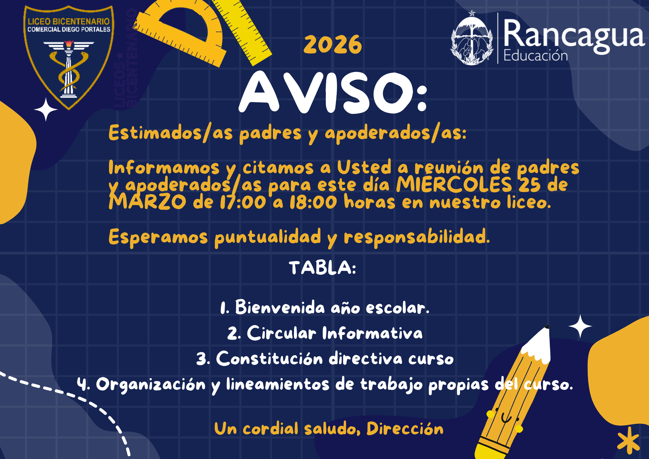 Primera Reunión de Apoderados 2026