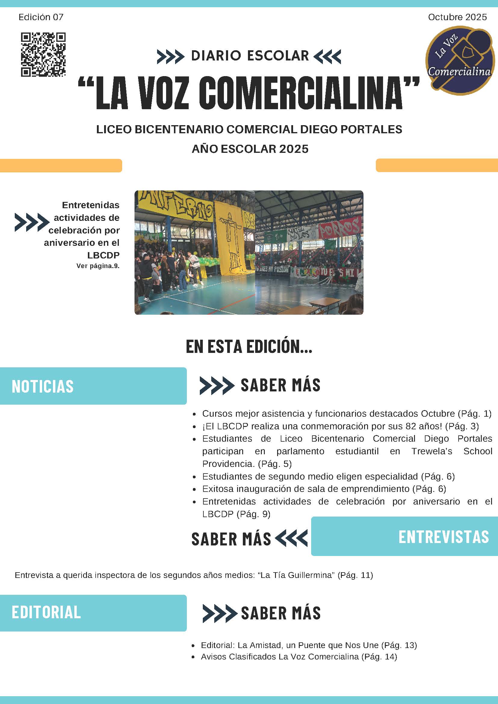 Edición de octubre "La voz Comercialina"